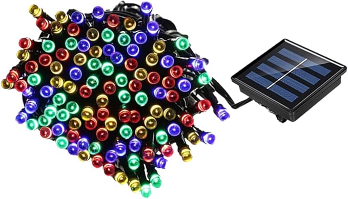 Solar LED String Lights Outdoor Decorative Lamps for Garden Patio Lawn Festive Lighting Energy-Saving