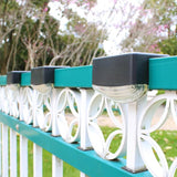 4Pcs Solar Step Lights LED Landscape Lamp Warm Light Black Outdoor Garden Stair Lighting for Patio Deck Fence | Lumora