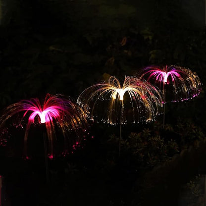 Ulalaza 2PCS Garden Solar Lights Multi-Color Changing LED Flower Stake Light Decorative Landscape Lawn Yard Outdoor Lights The Length 58 * 43 * 81mm/2 * 2 * 3inch Colors Light