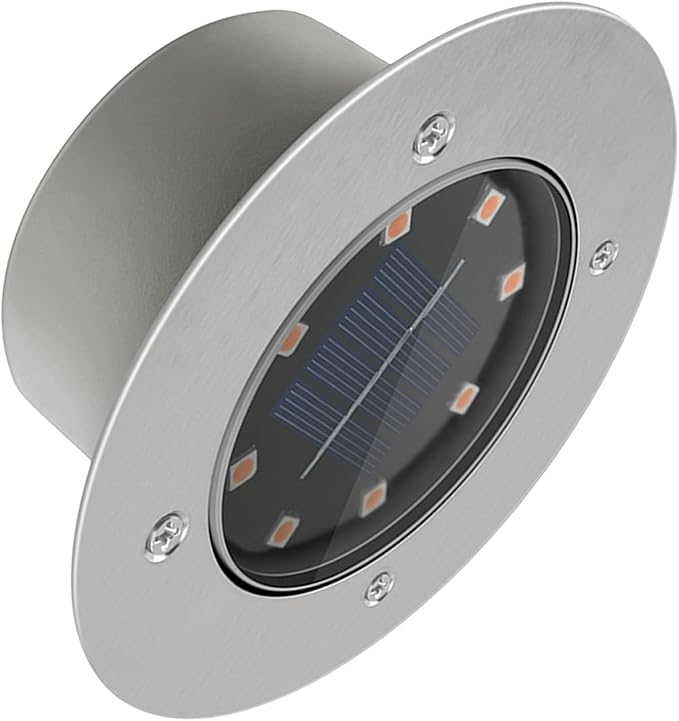 Uonlytech Solar Ground Lights Outdoor Waterproof LED Solar Buried Lawn Pathway Lights for Garden Yard | Lumora