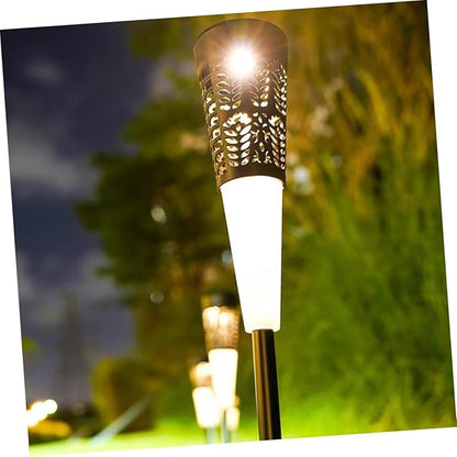 6pcs Solar Powered Garden Stake Lights with Warm and Colorful Projection, Outdoor Landscape Pathway Lamps for Lawn, Patio, and Courtyard Decoration