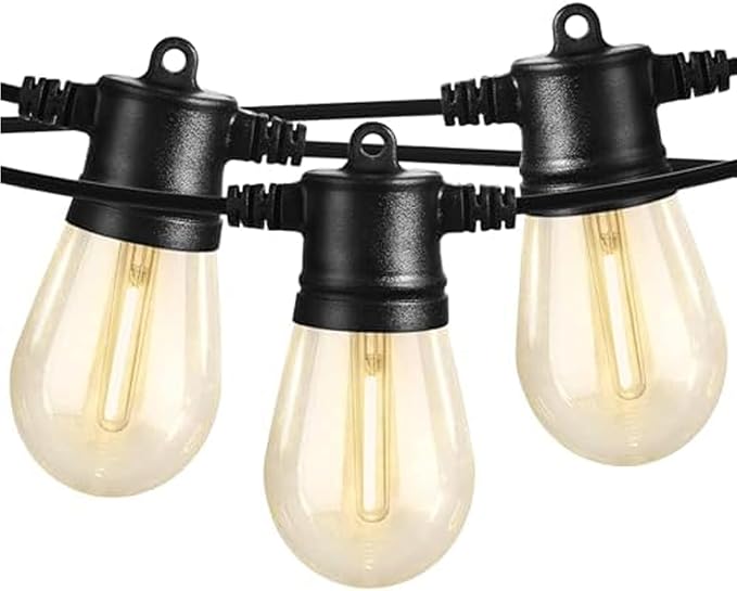 SUNTHIN Outdoor String Lights, 48FT Patio Lights with 16 LED Shatterproof Bulbs for Outside, Backyard, Deck, Porch | Lumora