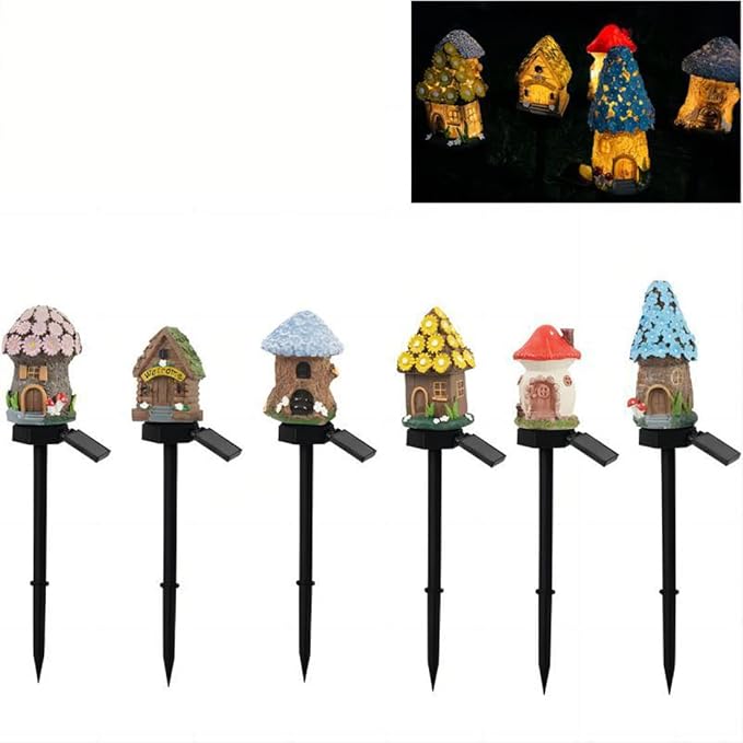 Ulalaza 2PCS Garden Solar Lights Multi-Color Changing LED Flower Stake Light Decorative Landscape Lawn Yard Outdoor Lights The Length is About 70 * 140 * 430mm/3 * 6 * 17inch Sold as Two as Shown
