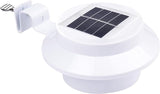 Yescom Outdoor 3 LED Solar Power Garden Gutter Light IP44 Cool White Yard Doorway Fence Lamp with Bracket | Lumora