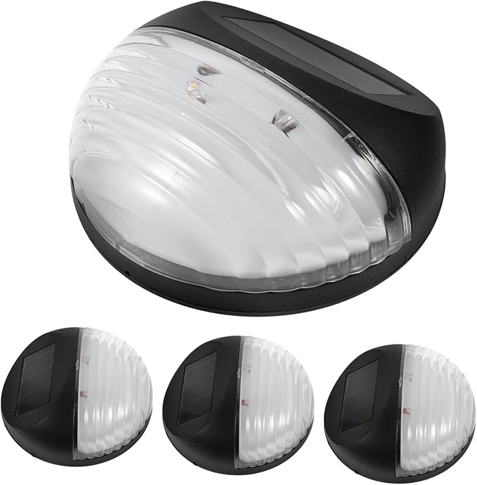 HOMSFOU Outdoor Led Solar Pathway Lights 4 Pack for Stairs Fence Garden Low Lighting | Lumora