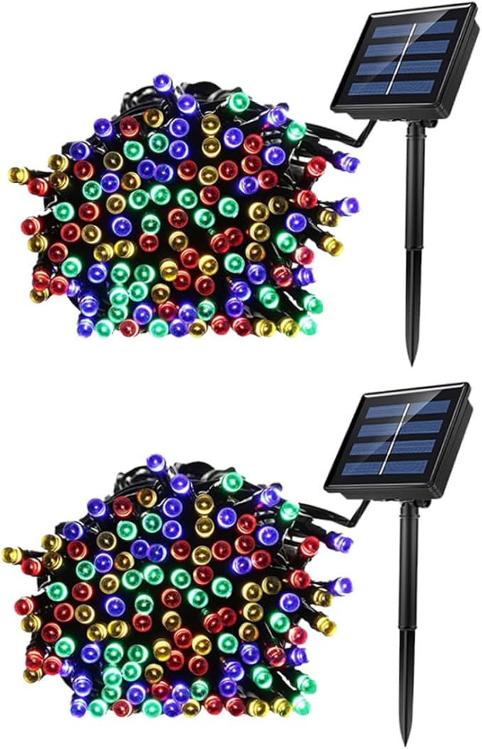 2sets Solar String Lights with Led Lights for Outdoor Patio Decoration Modes for Gardens Trees and Balconies | Lumora