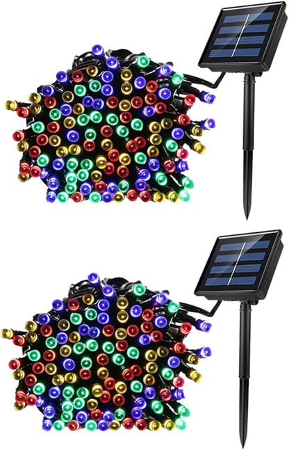 Veemoon 2sets Solar Led String Lights Outdoor Garden Decor Led No Battery Needed Auto Off