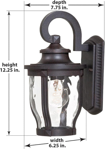 Minka Lavery 8761-166 1 Light Outdoor Wall Mount, Corona Bronze Finish