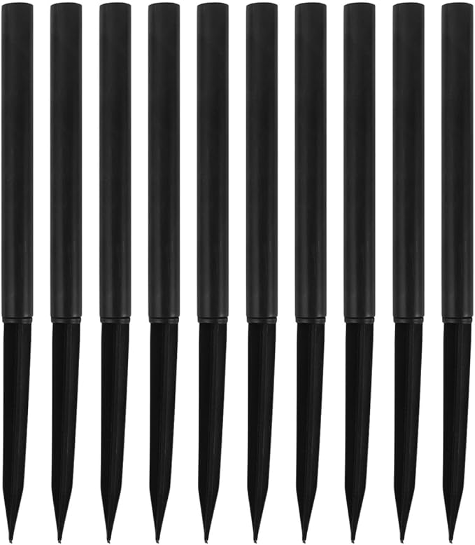 HANABASS Outdoor Ground Stakes for Solar Lights 10 Pack Landscape Lighting Spike Replacement Accessories for Garden Yard Lighting