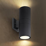 ASD 2 Light Dusk to Dawn Outdoor Wall Light Fixture | 120W E26 Bulb Socket 120V ETL Cylinder Up Down Lights | | Lumora