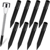 10 Pcs Solar Light Replacement Spikes for Outdoor Garden Lights - Durable Abs Plastic Stakes for Pathway and | Lumora