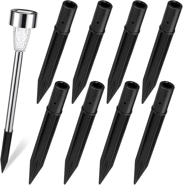 10 Pcs Solar Light Replacement Spikes for Outdoor Garden Lights - Durable Abs Plastic Stakes for Pathway and | Lumora