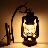 Vintage Wall Lantern Light Lamp Iron Glass High Brightness E27 15x27cm 3W Bulb Indoor Outdoor Corridor Living Room | Lumora