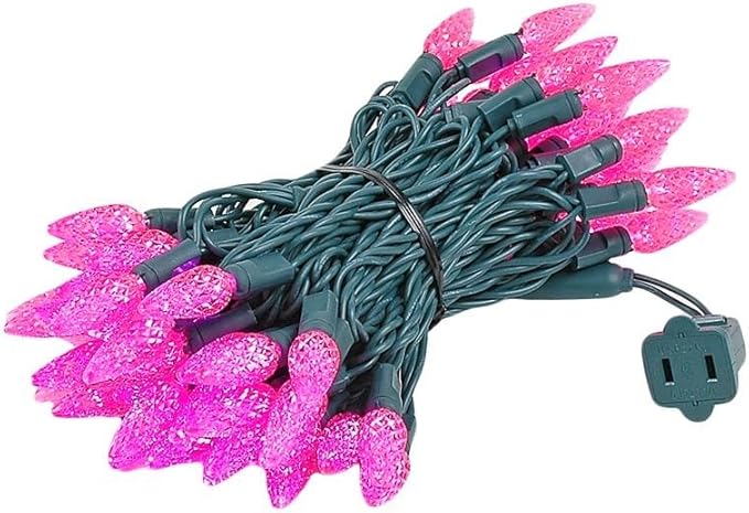 Novelty Lights 24FT 70 LED C6 Christmas String Lights, Outdoor Commercial Grade Tree Decorations, Permanent LED | Lumora