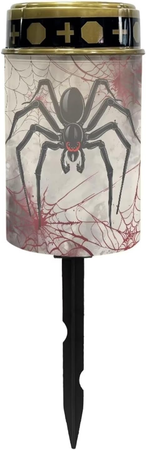 Outdoor Solar Garden Lights,Spiders Waterproof Solar Outdoor Lights,Solar Stake Lights for Cemetery Grave Garden Patio Yard Lawn Decoration