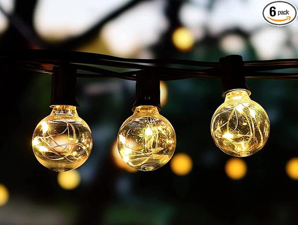 OMIKA 6 Pack G40 Replacement Bulbs for 2-Wires Color Changing G40 String Lights - 12V - Outdoor Lighting Accessory | Lumora