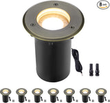 Gardenreet MR16 Well Light - Solid Brass Replaceable Bulb Weatherproof Low Voltage Inground - Outdoor Path Light | Lumora