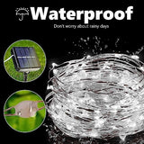Joomer Solar Fairy Lights, 2-Pack Total 80FT 240LED String Lights, White