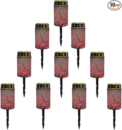Halloween Dead Branches Solar Lights Outdoor Waterproof Halloween Pathway Lights Garden Lantern for Yard Patio Walkway Halloween Decor Solar Lights Wall Light Auto On/Off