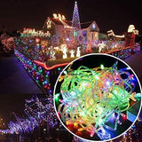 Lainin 11ft 96 LED Multi Color Linkable Fairy Curtain String Light with 8 Modes Functional Controller for | Lumora