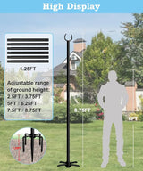 10FT String Light Pole Stand | Outdoor String Lights Hanging, Use for Backyard, Garden, Patio, Party, Festival | Lumora