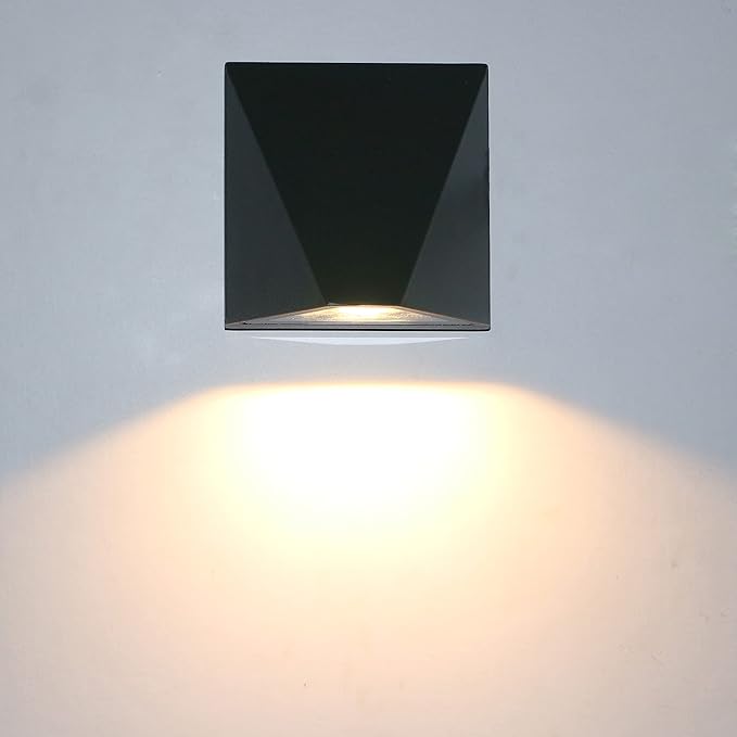 12W LED Outdoor External Wall Sconces Door Gate Light Waterproof Fixture lamp Black Warm White | Lumora