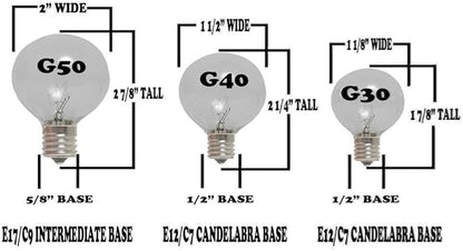 G30 Patio String Lights with 125 Globe Bulbs - Garden Hanging String Lights - Vintage Backyard Patio Lights - Outdoor String Lights - Market Cafe Bistro String Lights - 100 Feet