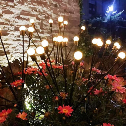 Outdoor Solar Garden Lights, 8 Head LED Landscape Spotlights, Waterproof Decorative Pathway Lighting for Yard & Patio 2 Pack (2)