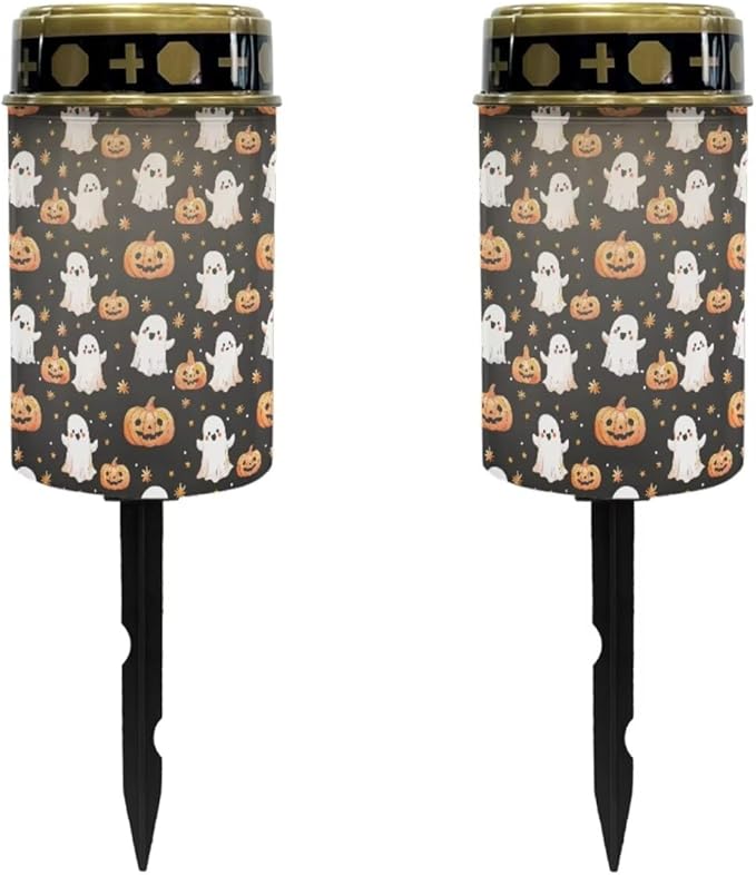 Ghost Pumpkin Solar Powered Garden Lights Solar Lights Outdoors Waterproof Solar Lights Landscape Path Lights Solar Light Cemetery Solar Lights for Grave