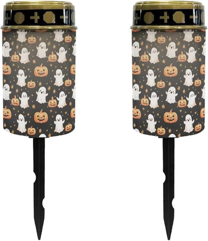 Ghost Pumpkin Solar Powered Garden Lights Solar Lights Outdoors Waterproof Solar Lights Landscape Path Lights Solar Light Cemetery Solar Lights for Grave