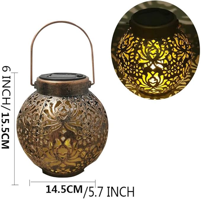 Garden Solar Lights Multi-Color Changing LED Flower Stake Light Decorative Landscape Lawn Yard Outdoor Lights The Length is About 145*145*155mm/6 *6*6inch
