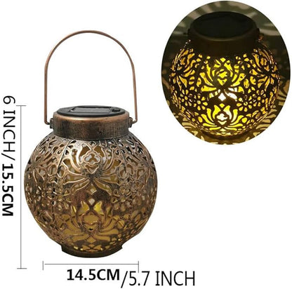 Garden Solar Lights Multi-Color Changing LED Flower Stake Light Decorative Landscape Lawn Yard Outdoor Lights The Length is About 145*145*155mm/6 *6*6inch