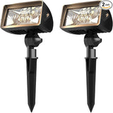 Low Voltage Spotlights 2PK Landscape Lighting Wall Wash Lights 2700K Warm White 18W 600 Lumens Outdoor Lights | Lumora