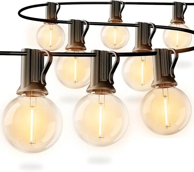 Outdoor String Lights with Remote 50FT