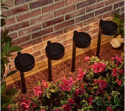 Energizer Outdoor Solar Garden Lights - 4 Pack IP65 Waterproof Solar Downlights with Aluminum Metal Construction, Easy to Install LED Solar Lights for Outside Front Yard Decor & Patio Lighting