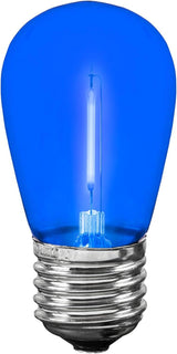 Novelty Lights Outdoor String Light Replacement Bulbs, 25 Pack S14 LED Edison Shatterproof Plastic, E26 Base | Lumora