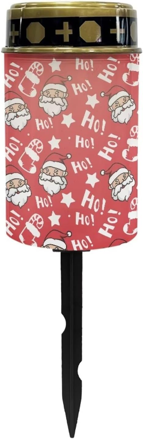Generic Santa Claus LED Solar Lights Outdoor Decorative Solar Light for Outdoor Waterproof Solar Pathway Lights Bright Solar Garden Lights Christmas Decor