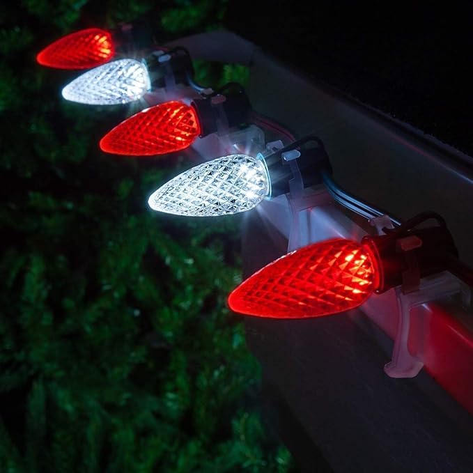 Brightown C9 LED Christmas Lights Outdoor, 66 ft 100 LED Strawberry String Lights, Waterproof Commercial Grade | Lumora