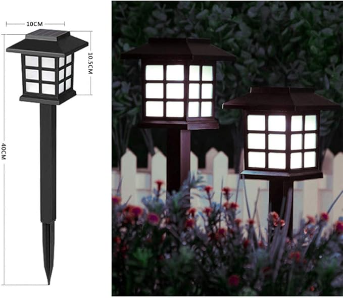 Solar Lights Outdoor Garden Solar Garden Lights Outdoor Waterproof for Pathway Led Solar Pathway Lights Yard Lights for Patio Driveway Lawn Backyard Sidewalk Lighting Create Atmosphere,White Lig