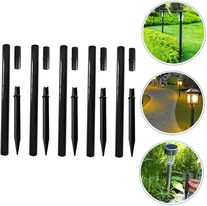 GANAZONO 1 Set Empty Lights Pole Solar Light Stake Replacement Light Link Pole Adapter - Outdoor Lighting Accessory | Lumora