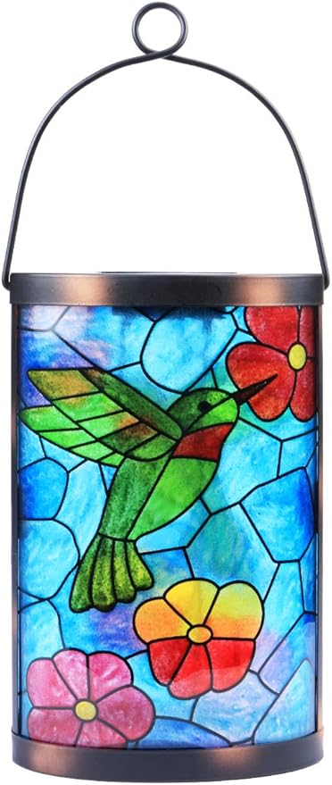 Hanging Solar Lantern Outdoor Decorative Waterproof LED Solar Hummingbird Lights Tabletop Lamp for Outdoor Patio | Lumora