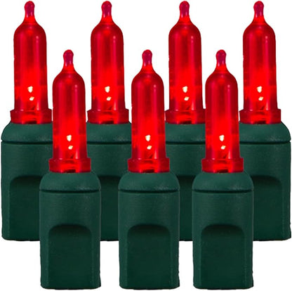 Pro Christmas T5 LED Christmas Lights - 70 Count Classic 5mm String Light Set - Professional Grade Indoor/Outdoor Commercial Holiday Lights for Trees, Bushes, & Décor - Red