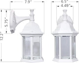LIT-PaTH Outdoor Wall Lantern, Wall Sconce as Porch Lighting Fixture, E26 Medium Base Max 60W, Aluminum Housing | Lumora