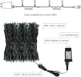 AmyHomie Color Changing Halloween Lights, 108Ft 300LED Warm White&Multicolor Christmas String Lights, 8 Modes | Lumora