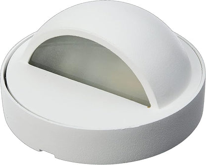 VOLT Cast Brass 12V Deck Light (White) for Low Voltage Landscape Lighting on Outdoor Patio, Railing, Step, Fence & Dock