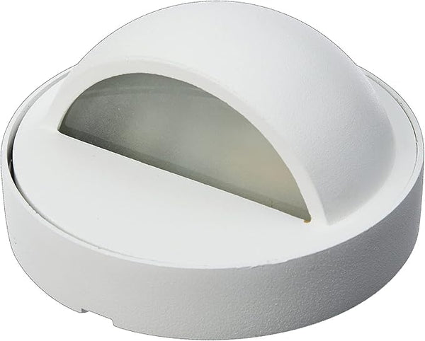 VOLT Cast Brass 12V Deck Light (White) for Low Voltage Landscape Lighting on Outdoor Patio, Railing, Step, Fence & | Lumora