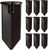 10 Pack 8'' Landscape Light Stakes, 1/2" NPT Thread ABS Light Spikes, Outdoor Ground Stakes with Side Wire Way | Lumora