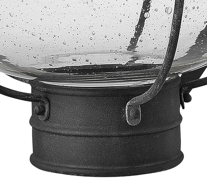 Hinkley Cape Cod 2205DZ Large Outdoor Wall Mount Onion Lantern - Clear Seedy Glass, Wet Rated - Aged Zinc