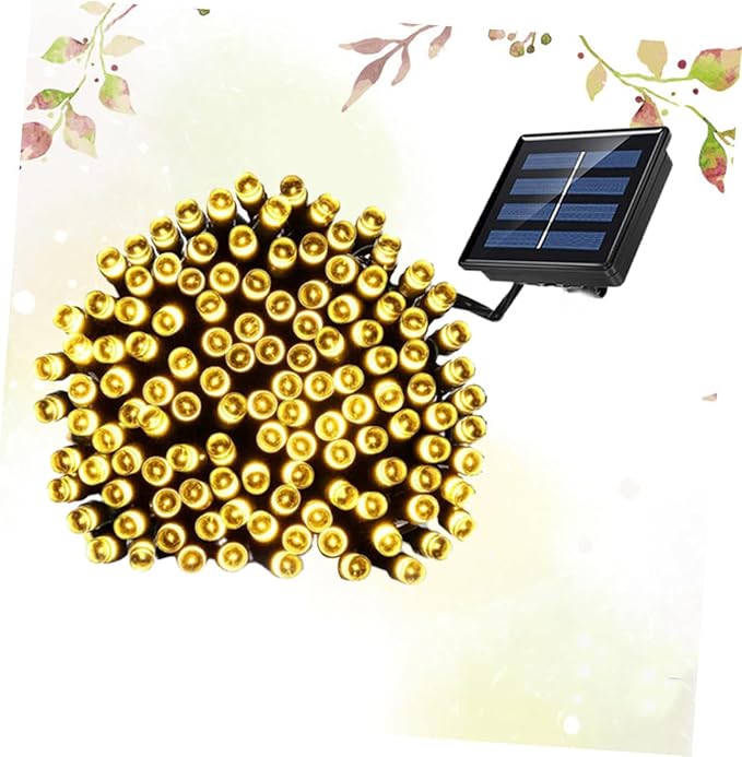 Solar Powered LED String Lights Warm White Beads Decorative Outdoor Garden Patio Lawn Fairy Lighting for Wedding | Lumora