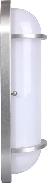 LIT-PaTH LED Bulkhead Light, Exterior Wall Light Fixture, 3000K Warm White, Aluminum, Outside Wall Sconce Lighting | Lumora